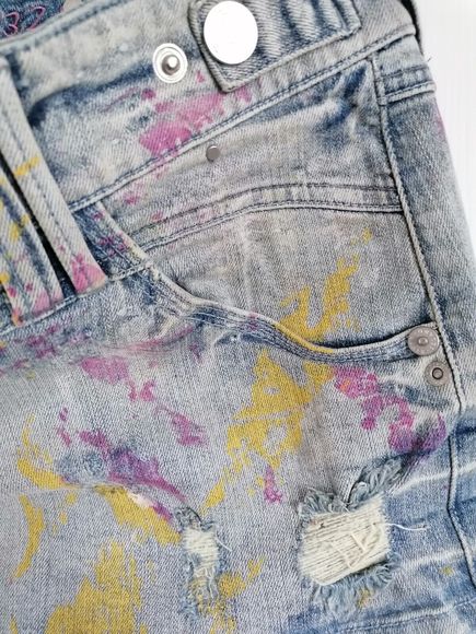 River Island Supreme Womens Denim Skirt Size 10 10.5 Inch L Sits At Hips - Picture 2 of 8